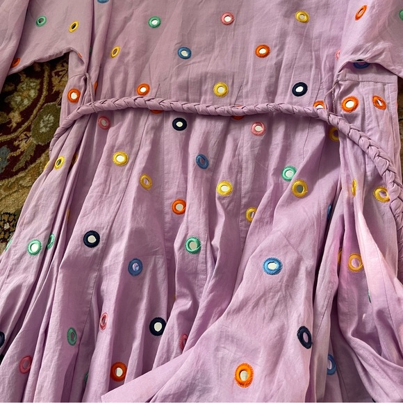 RHODE Embellished Fit and Flare Purple Dress - Picture 4 of 7